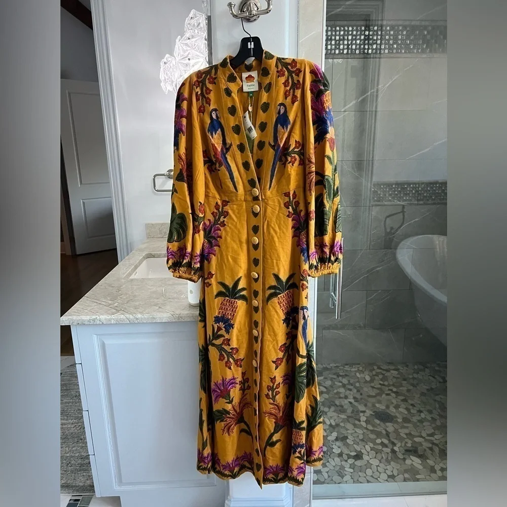 Farm Rio Tropical Tapestry Maxi Dress - Picture 10 of 15